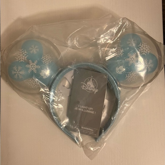 Disney Minnie Ears Headband - Mickey Mouse Snowflake Balloon - Light Up - Picture 3 of 4